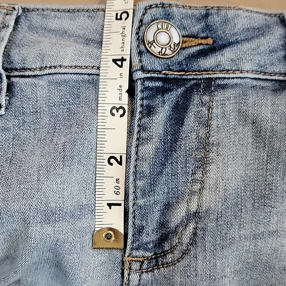 Kut from the Kloth Distressed BARDOT Crop Skinny Boyfriend Jeans Size 4 EUC - Picture 12 of 16